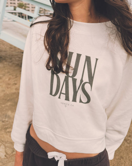 Premium Essentials: Fleece Crop Pullover Sweatshirt