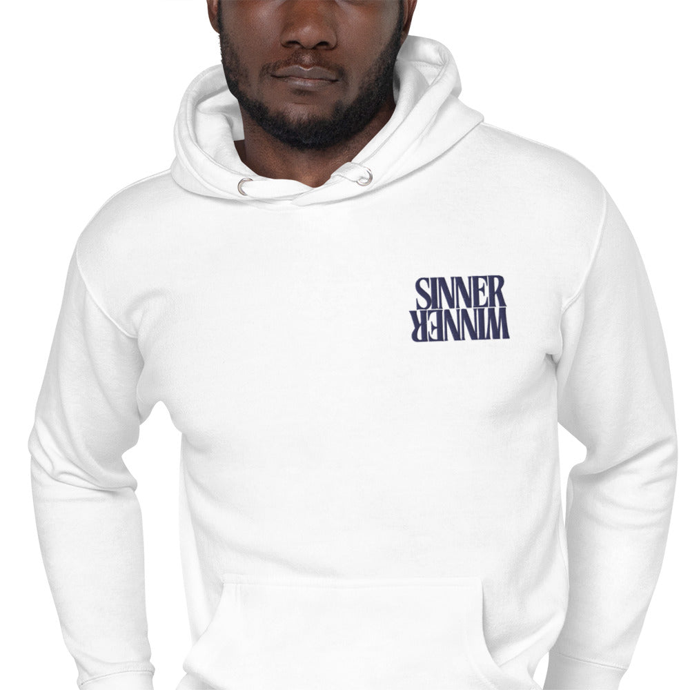 Sinners Win Unisex Embroidered Hoodie