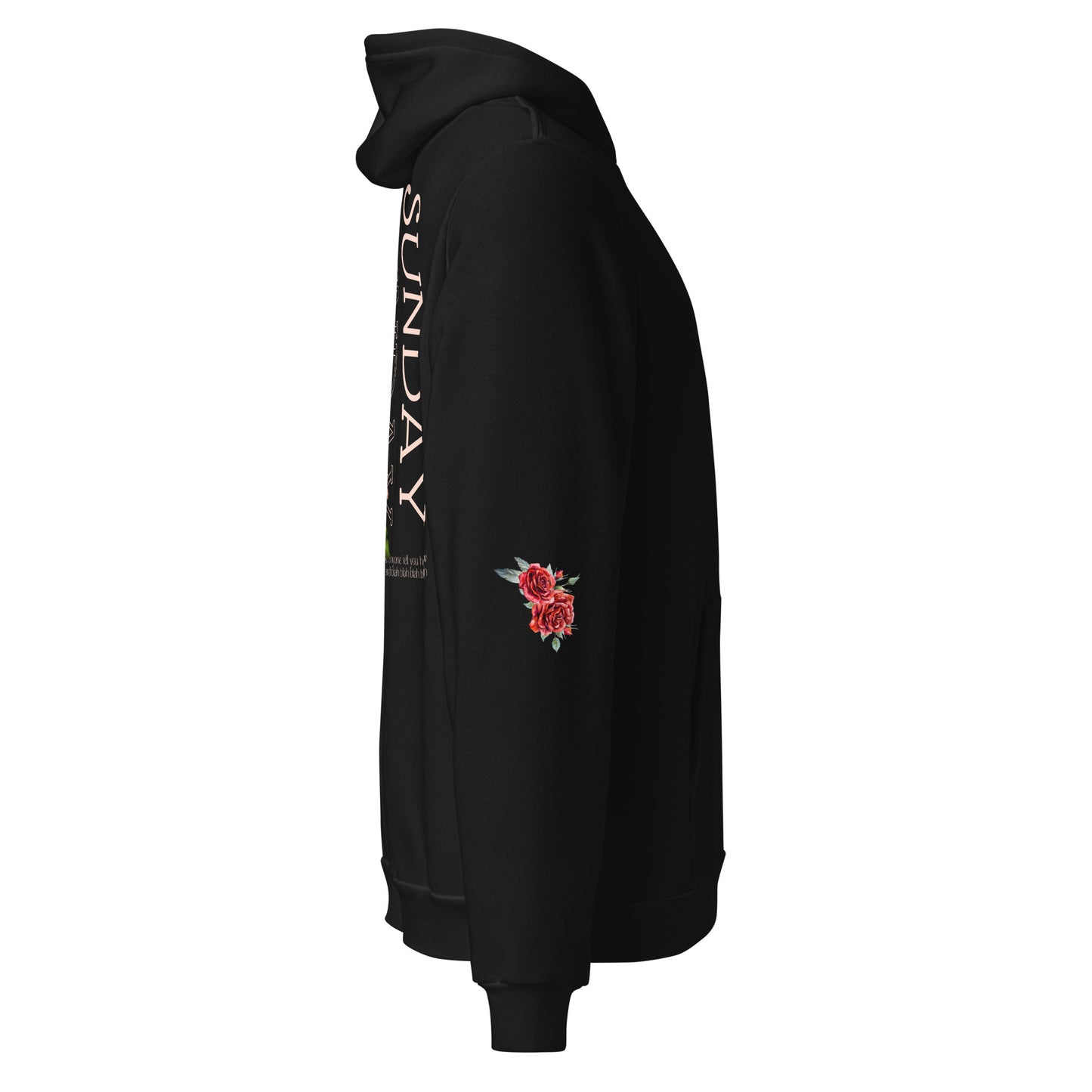 Sunday Flowers Unisex Draw String Hoodie