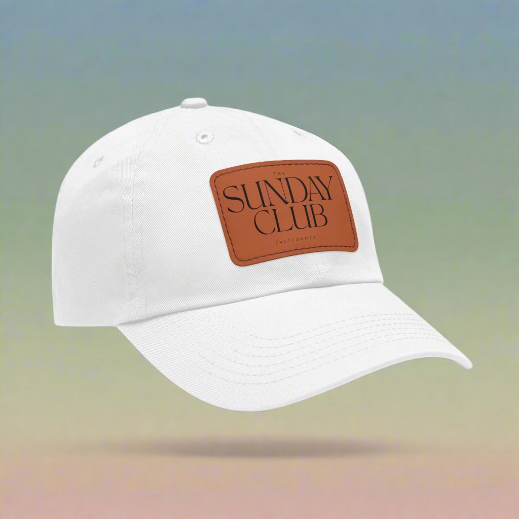 The Sunday Club: Essential Leather Patch Hat