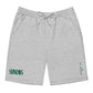 Sunday Basics: Green Embroidered Fleece Shorts