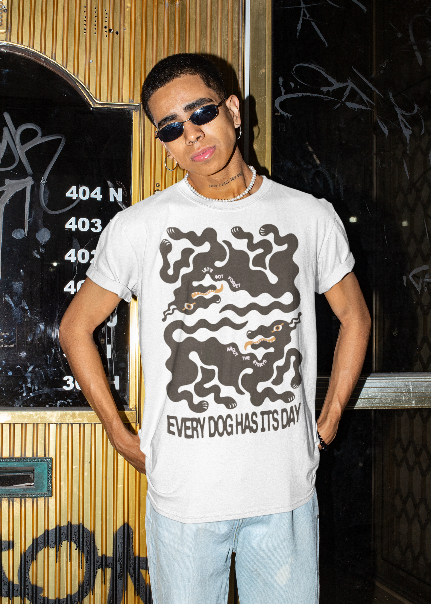 Artist Collab: DogTown_ Off Color Faded Box Tee