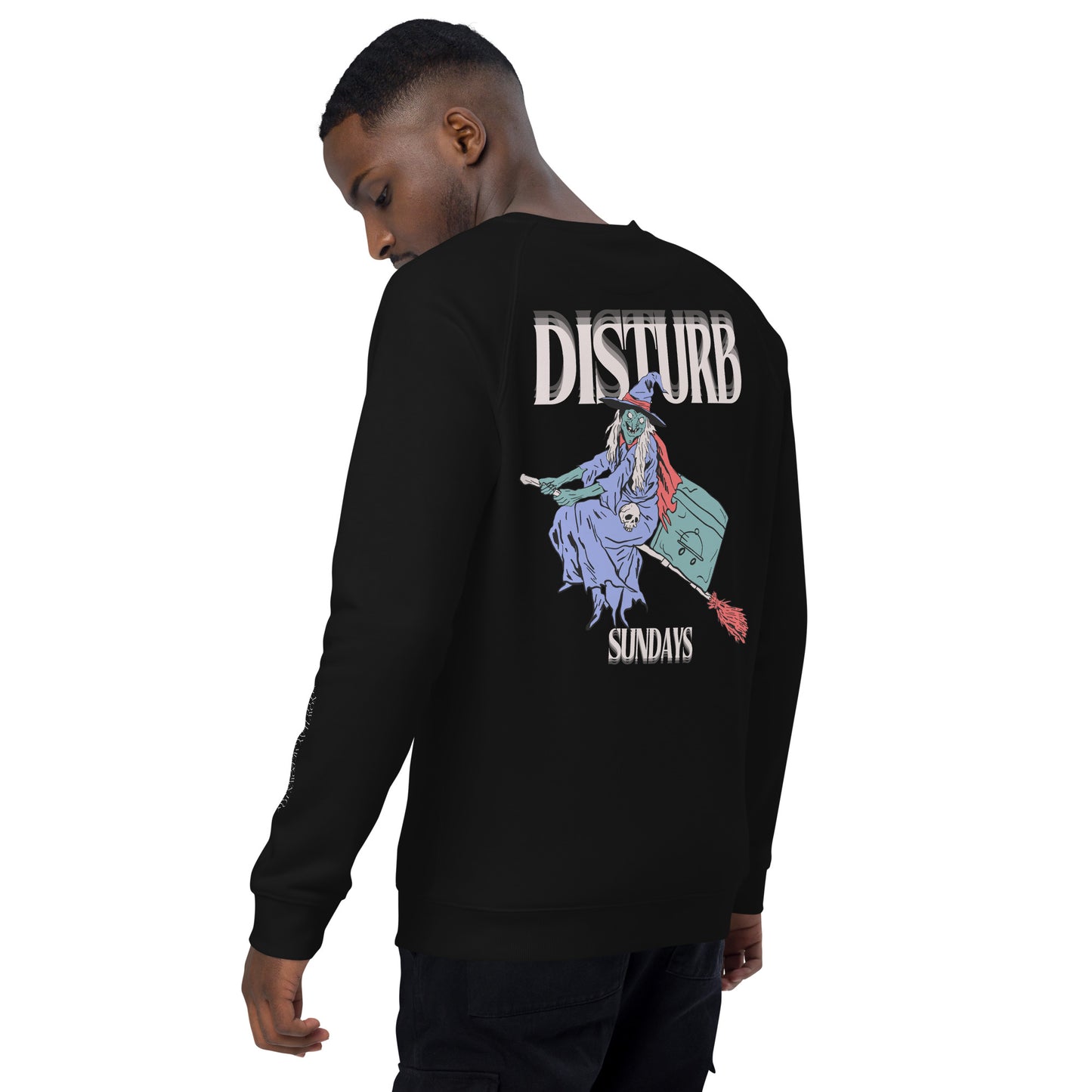 DISTURB: Witch Delivery Unisex Raglan Sweatshirt