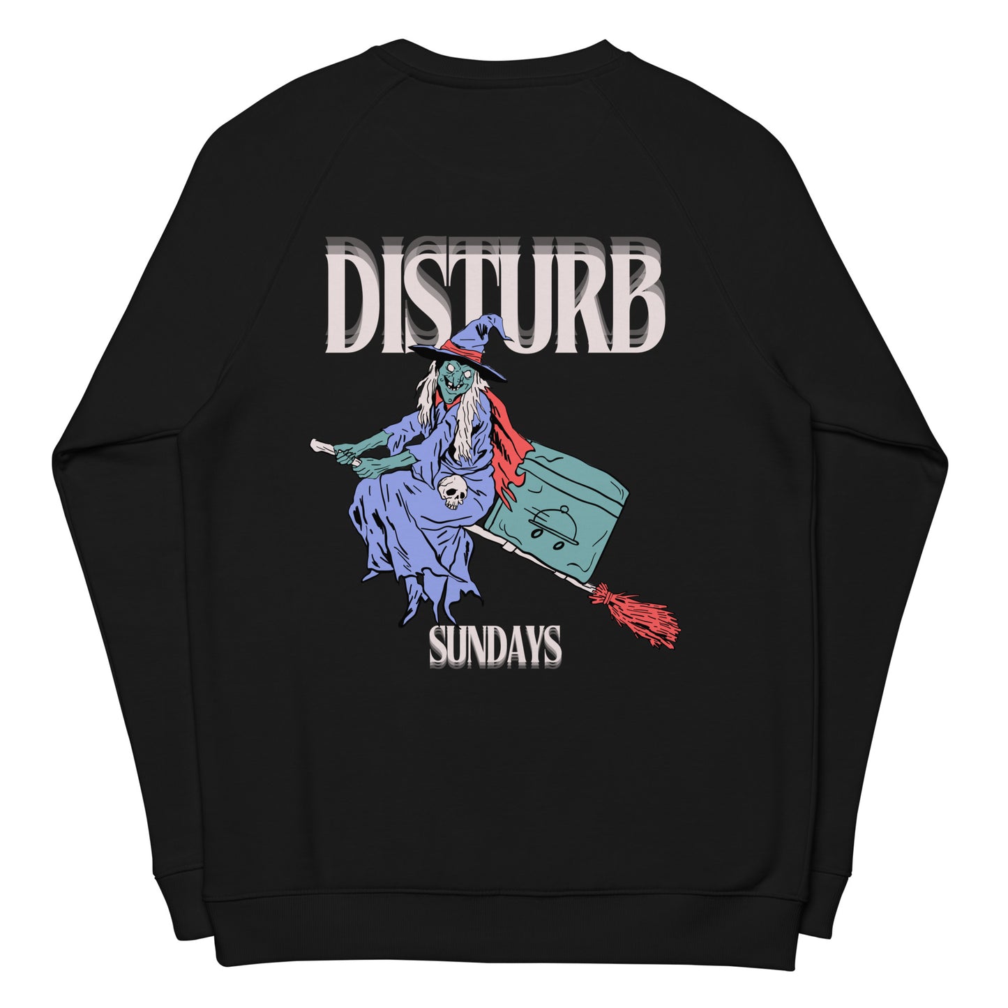 DISTURB: Witch Delivery Unisex Raglan Sweatshirt