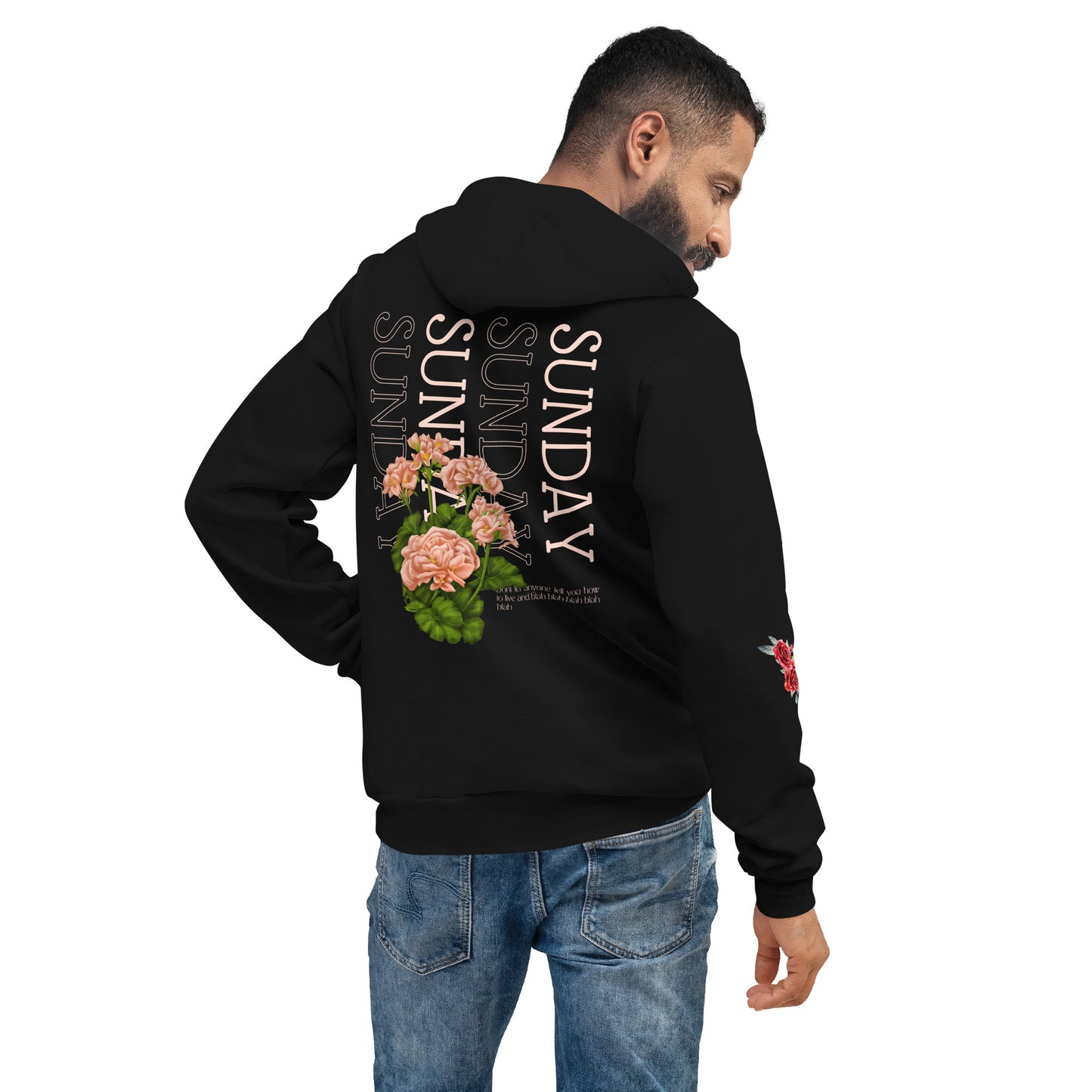 Floral Sundays Unisex Draw String Hoodie