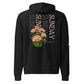 Sunday Flowers Unisex Draw String Hoodie